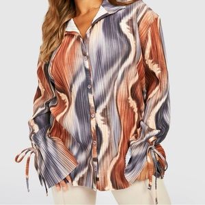 Boohoo Abstract Plus Shirt